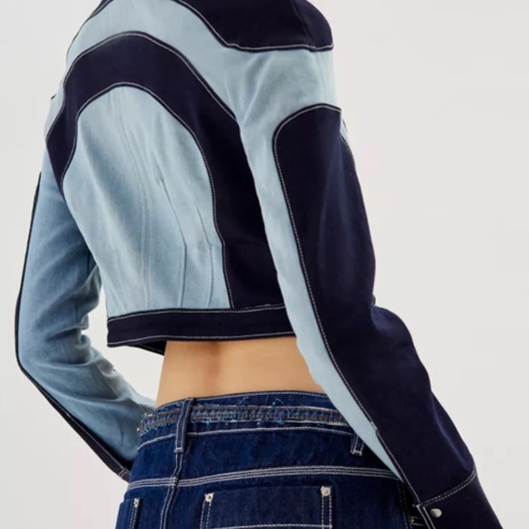 NWT BDG Torreto Colorblock Denim Jacket from Urban Outfitters - Picture 12 of 12